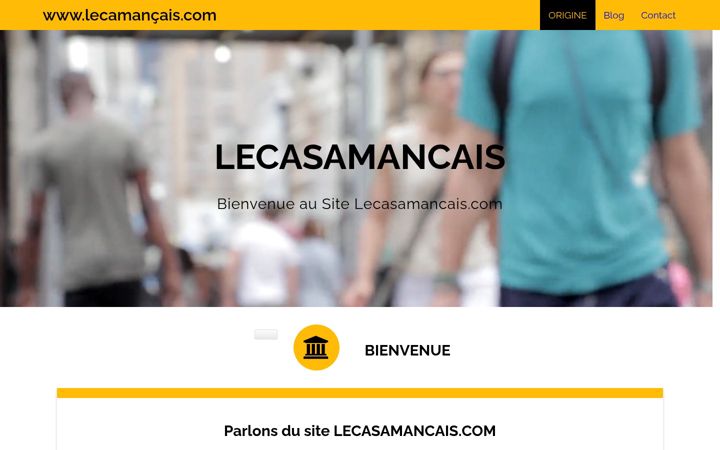 Screenshot of lecasamancais.com
