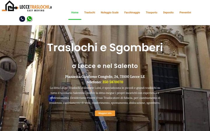 Screenshot of leccetraslochi.it