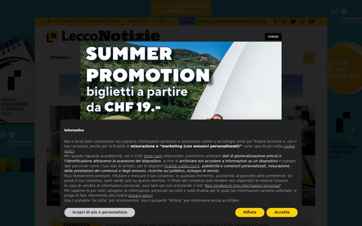 Screenshot of lecconotizie.com