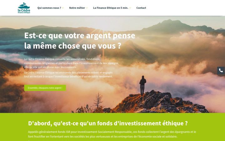 Screenshot of lecedrefinanceethique.fr