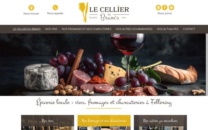 Screenshot of lecellierdubrams.fr