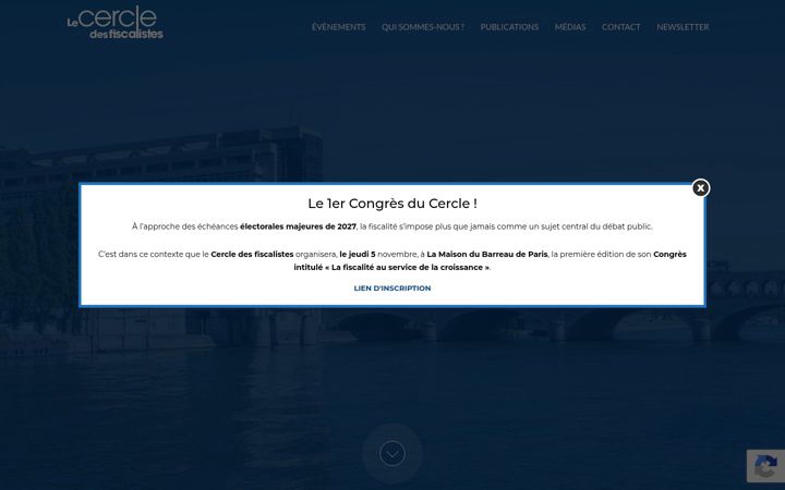 Screenshot of lecercledesfiscalistes.com