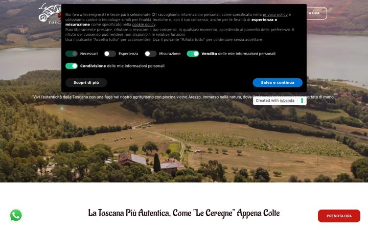 Screenshot of leceregne.it