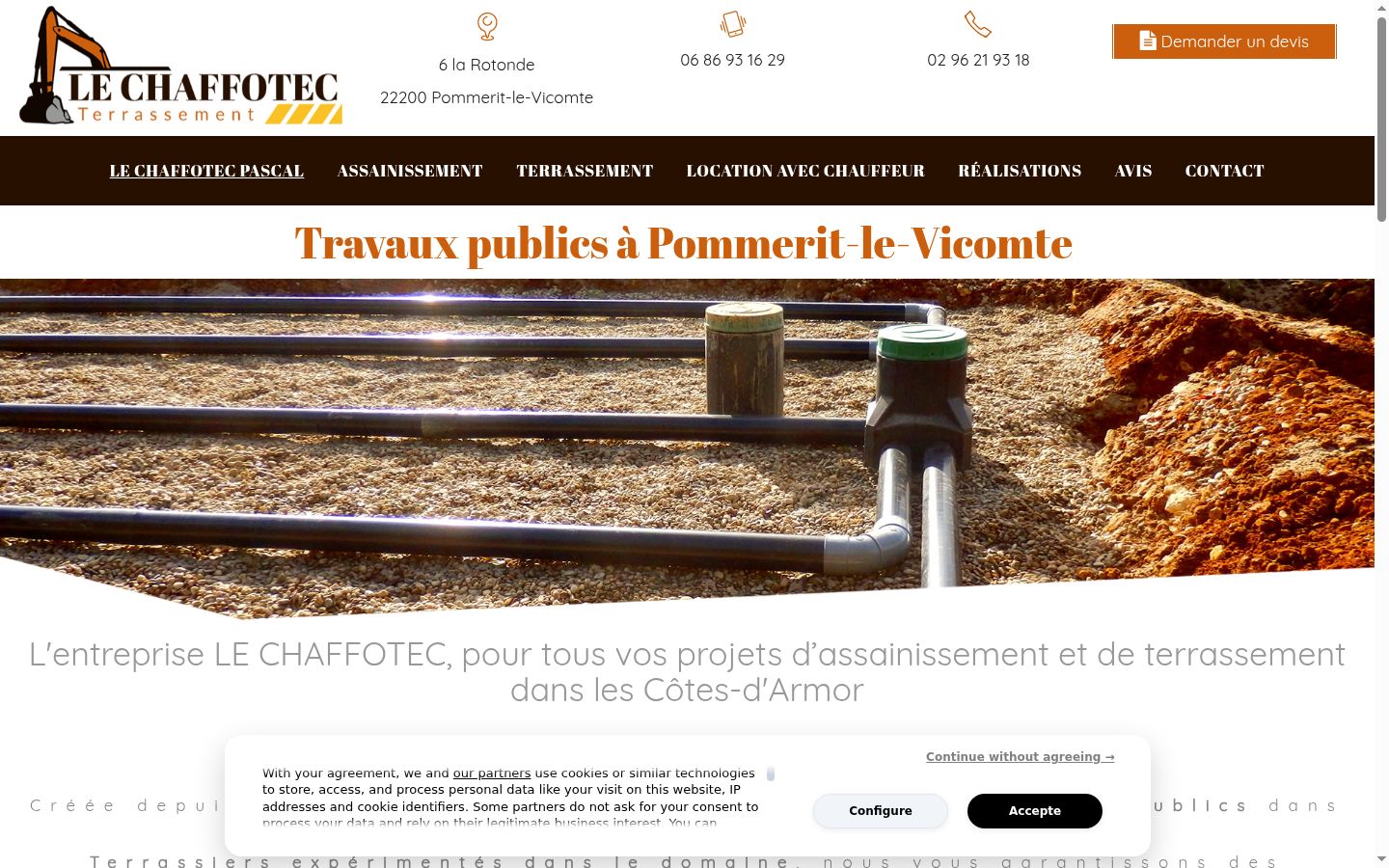 Screenshot tal-banner tal-kunsens muri qabel kwalunkwe interazzjoni