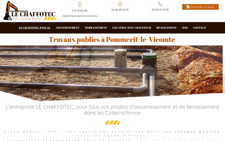 Screenshot of lechaffotecterrassement.fr
