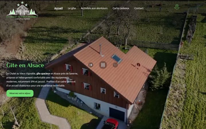 Screenshot of lechaletauvieuxvignoble.fr