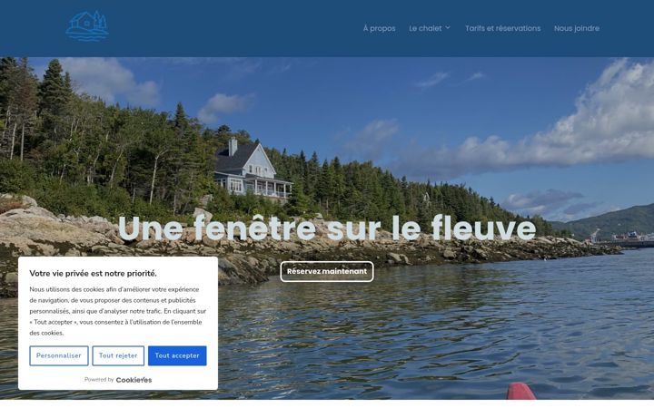 Screenshot of lechaletcharlevoix.com