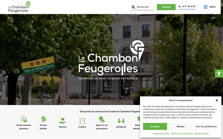 Screenshot of lechambon.fr