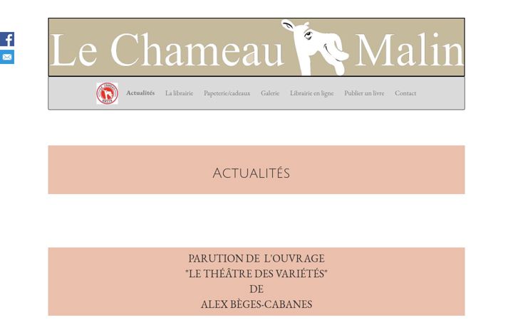 Screenshot of lechameaumalin.fr