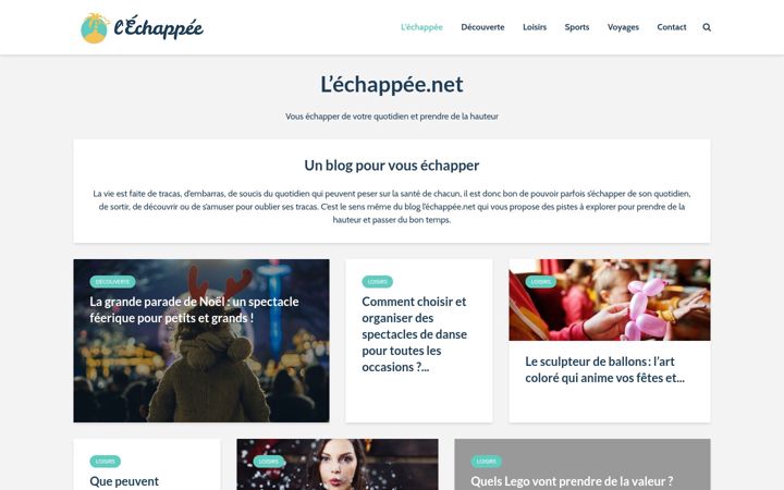 Screenshot of lechappee.net