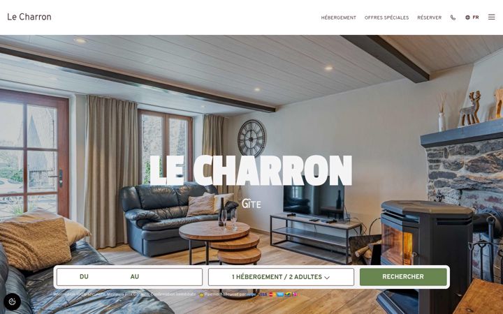 Screenshot of lecharron.be