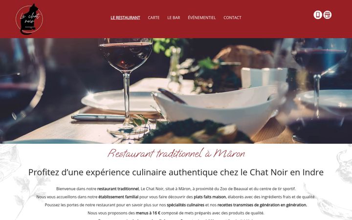 Screenshot of lechatnoir-36.fr