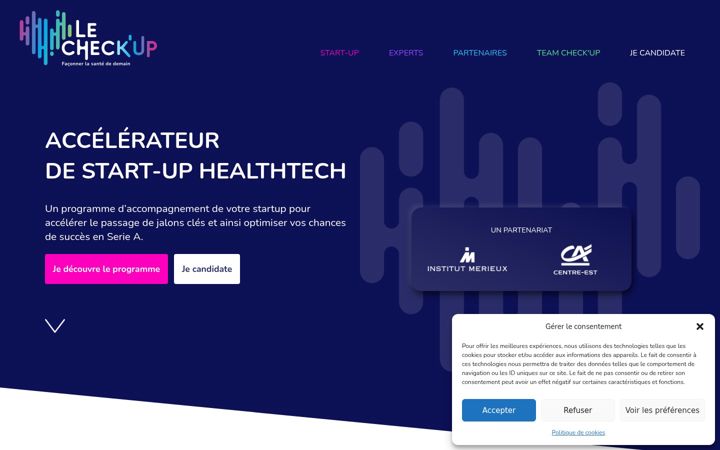 Screenshot of lecheckup.fr