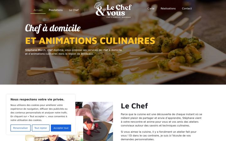 Screenshot of lechefetvous.com