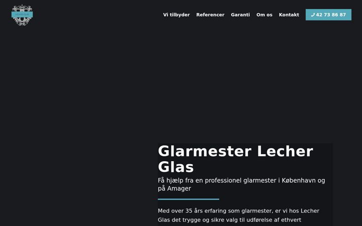 Screenshot of lecherglas.dk