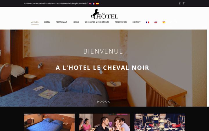 Screenshot of lechevalnoir.fr