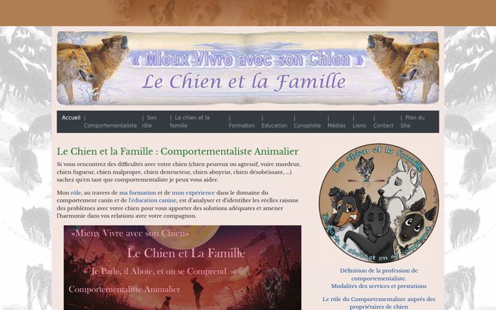 Screenshot of lechienetlafamille.fr