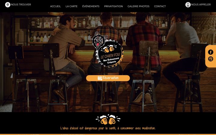 Screenshot of lechienfou.fr