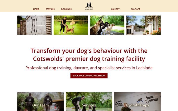 Screenshot of lechladek9centre.com