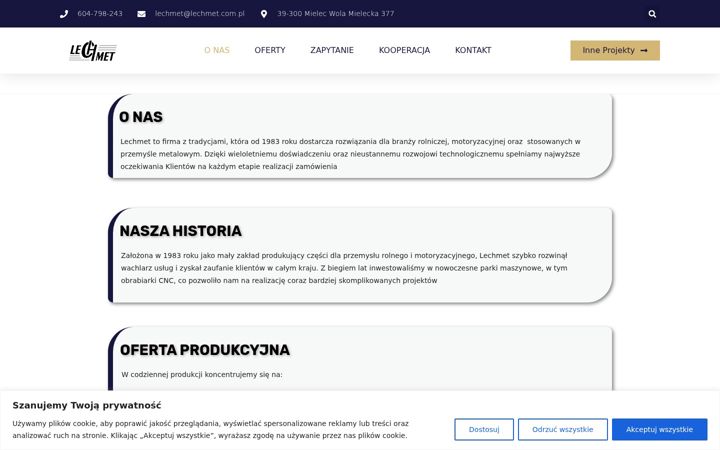 Screenshot of lechmet.com.pl