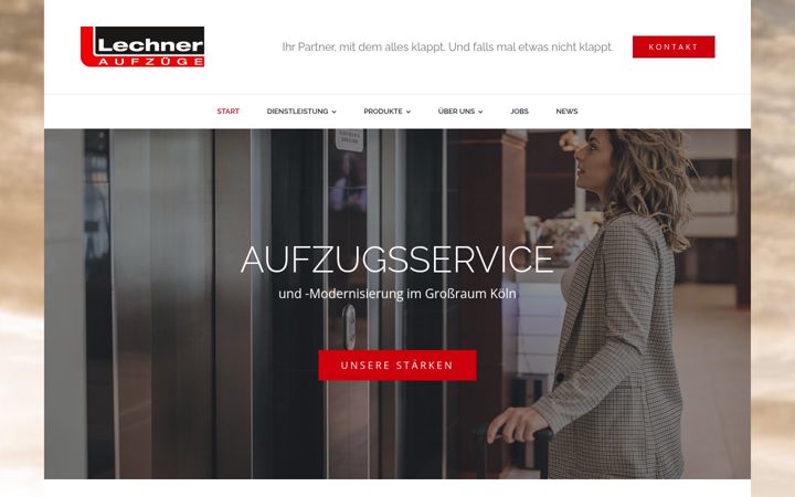 Screenshot of lechner-aufzuege.de