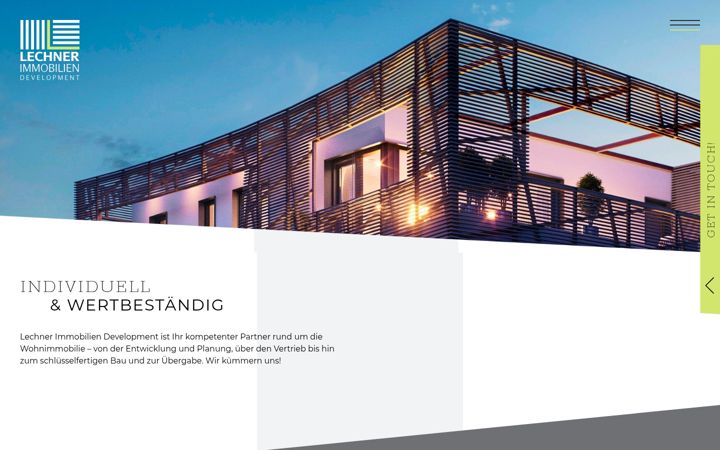 Screenshot of lechner-immobilien-development.de