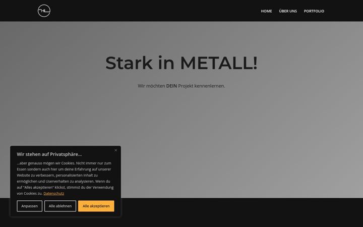 Screenshot of lechner-metallbau.at