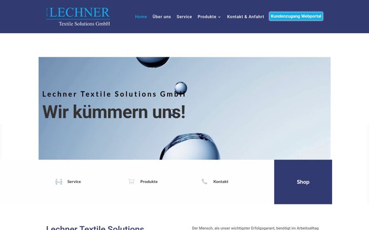 Screenshot of lechner-textil.at