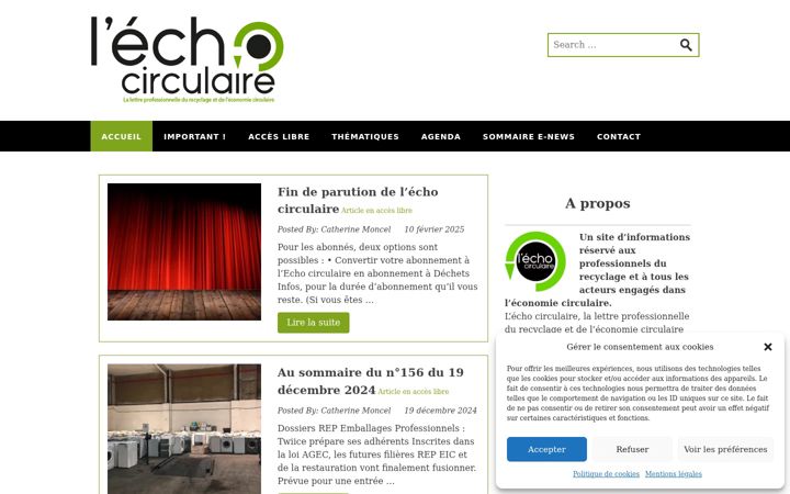 Screenshot of lecho-circulaire.com