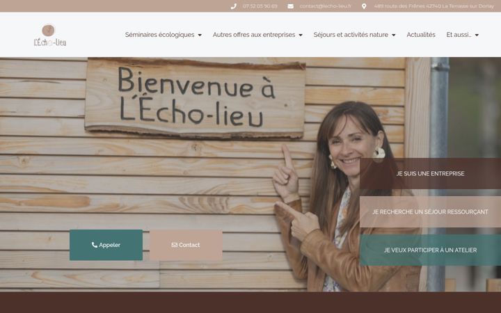 Screenshot of lecho-lieu.fr