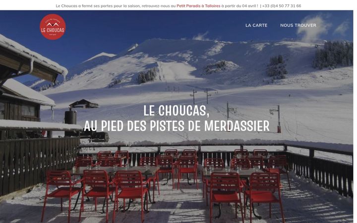 Screenshot of lechoucas-manigod.fr