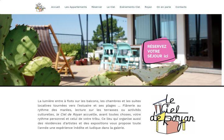 Screenshot of lecielderoyan.com