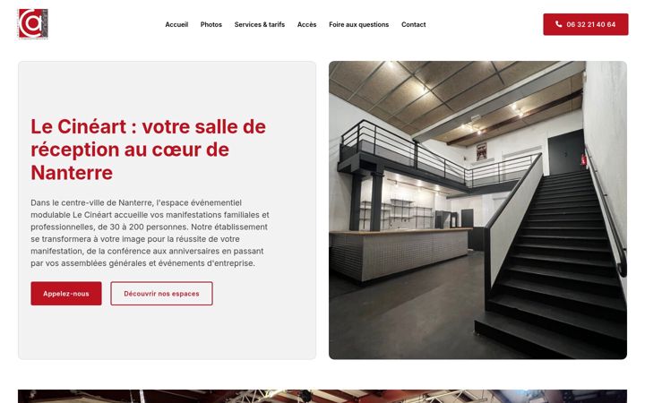 Screenshot of lecineart.com
