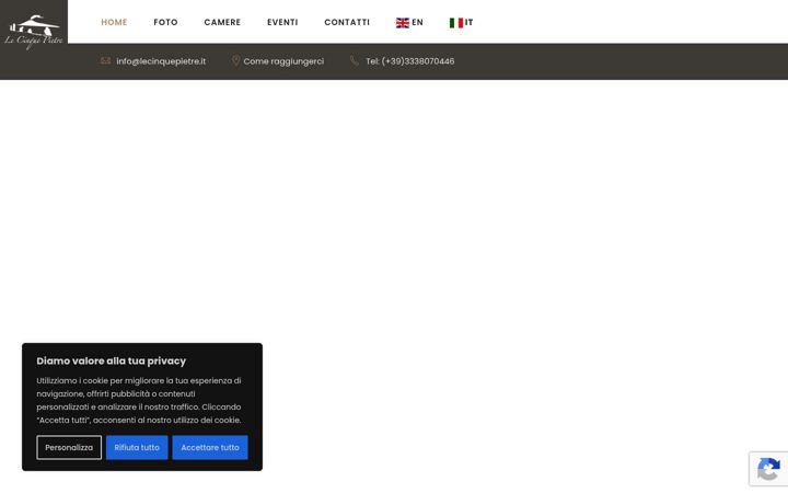 Screenshot of lecinquepietre.it