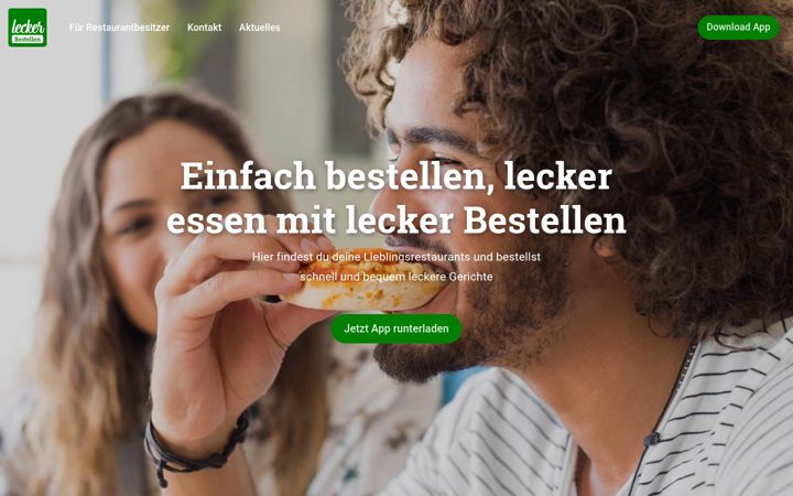 Screenshot of lecker-bestellen.de