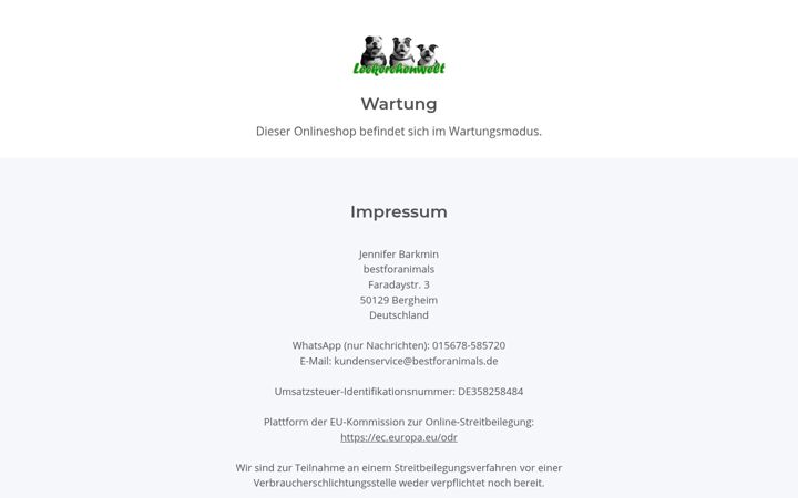 Screenshot of leckerchenwelt.de