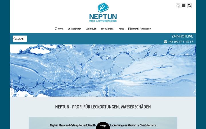 Screenshot of leckortung.or.at