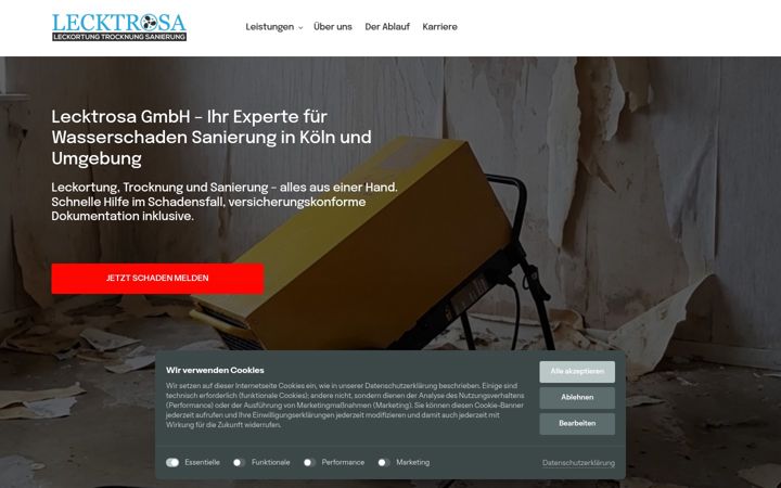 Screenshot of lecktrosa.de