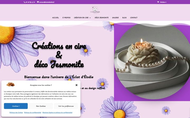 Screenshot of leclatdelodie.fr