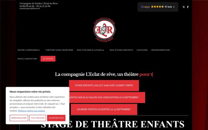 Screenshot of leclatdereve.fr