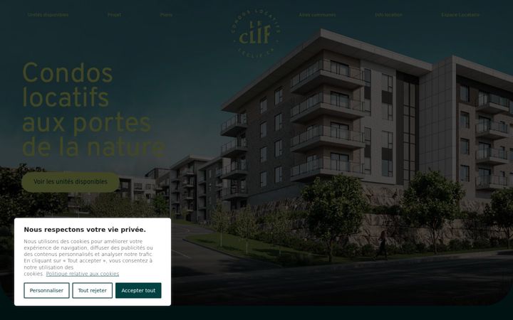 Screenshot of leclif.ca