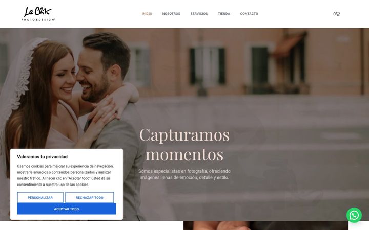 Screenshot of leclikphoto.com