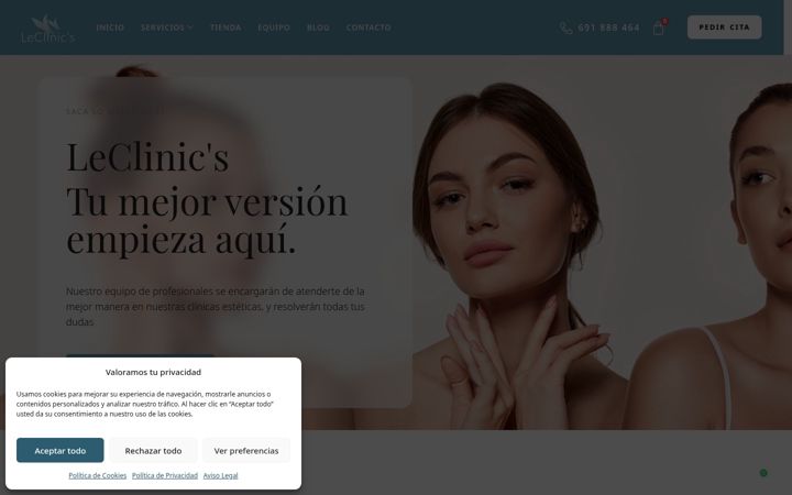 Screenshot of leclinics.es