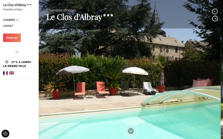 Screenshot of leclosdalbray.fr