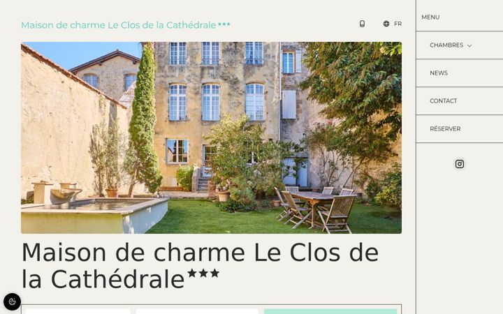 Screenshot of leclosdelacathedrale-bazas.fr