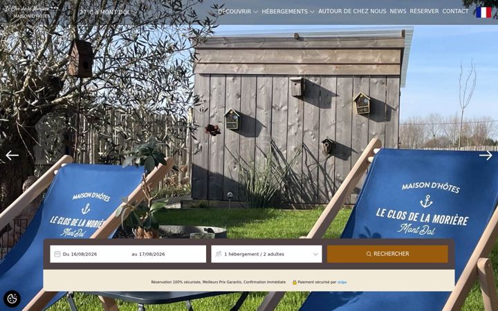 Screenshot of leclosdelamoriere.com