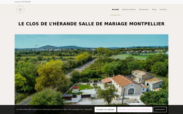 Screenshot of leclosdelherande.fr