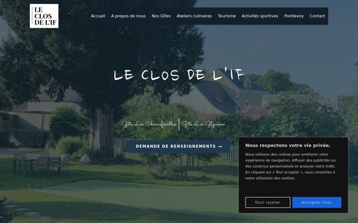 Screenshot of leclosdelif.com