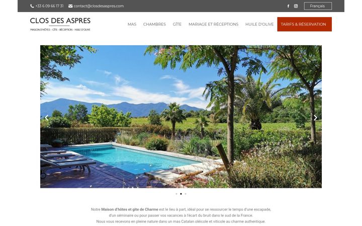 Screenshot of leclosdesaspres.fr