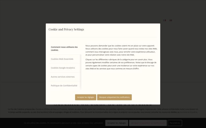 Screenshot of leclosdescambres.fr